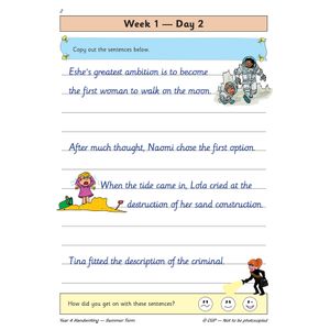 KS2 Handwriting Year 4 Daily Practice Book: Summer Term Look Inside Image 5