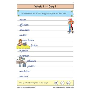 KS2 Handwriting Year 4 Daily Practice Book: Summer Term Look Inside Image 4