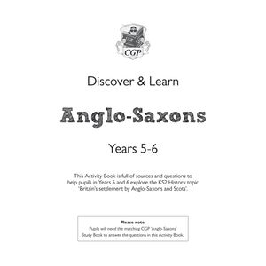 KS2 History Discover & Learn: Anglo-Saxons Activity Book (Years 5 & 6) Look Inside Image 1