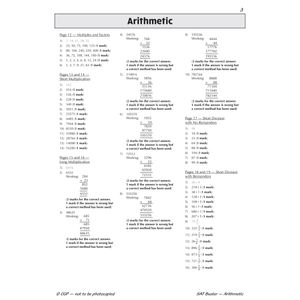 KS2 Maths SAT Buster: Answer Book 1 (for the 2024 tests) Look Inside Image 2