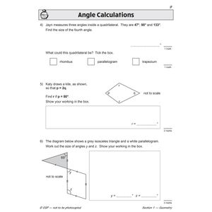 KS2 Maths SAT Buster Stretch: Geometry, Measures & Statistics (for the 2024 tests) Look Inside Image 3