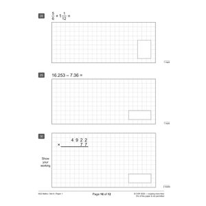 KS2 Maths SATS Practice Papers: Pack 5 - for the 2024 tests (with free Online Extras) Look Inside Image 3