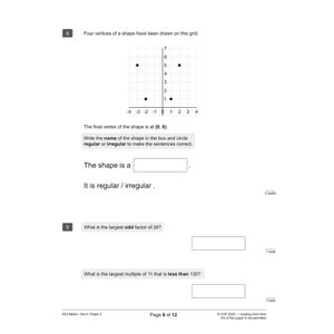 KS2 Maths SATS Practice Papers: Pack 5 - for the 2024 tests (with free Online Extras) Look Inside Image 5
