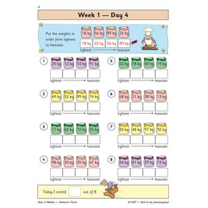 KS2 Maths Year 3 Daily Practice Book: Autumn Term Look Inside Image 6