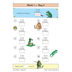 KS2 Maths Year 3 Daily Practice Book: Spring Term Look Inside Image 6