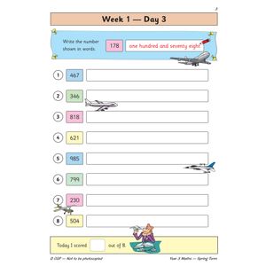 KS2 Maths Year 3 Daily Practice Book: Spring Term Look Inside Image 5