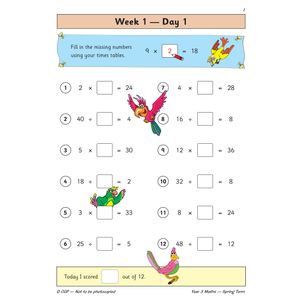 KS2 Maths Year 3 Daily Practice Book: Spring Term Look Inside Image 3