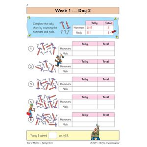 KS2 Maths Year 3 Daily Practice Book: Spring Term Look Inside Image 4