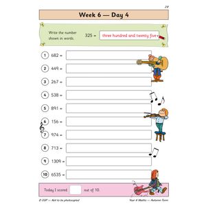 KS2 Maths Year 4 Daily Practice Book: Autumn Term Look Inside Image 6