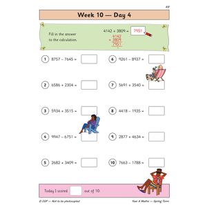 KS2 Maths Year 4 Daily Practice Book: Spring Term Look Inside Image 6
