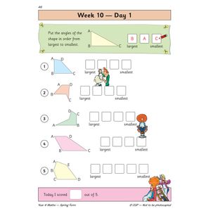 KS2 Maths Year 4 Daily Practice Book: Spring Term Look Inside Image 3