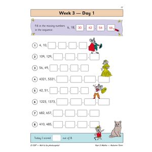 KS2 Maths Year 5 Daily Practice Book: Autumn Term Look Inside Image 3