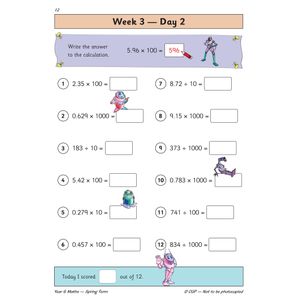 KS2 Maths Year 6 Daily Practice Book: Spring Term Look Inside Image 4