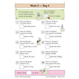 KS2 Mental Maths Year 3 Daily Practice Book: Autumn Term Look Inside Image 6