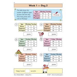 KS2 Mental Maths Year 3 Daily Practice Book: Spring Term Look Inside Image 4