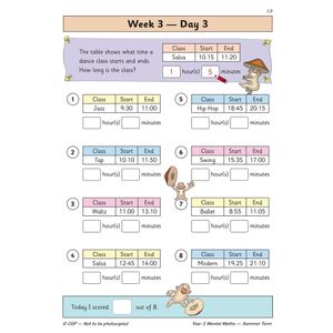 KS2 Mental Maths Year 3 Daily Practice Book: Summer Term Look Inside Image 5