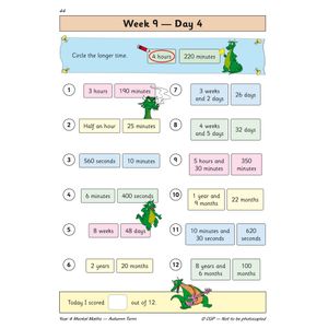 KS2 Mental Maths Year 4 Daily Practice Book: Autumn Term Look Inside Image 6