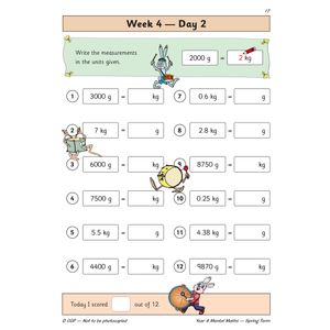 KS2 Mental Maths Year 4 Daily Practice Book: Spring Term Look Inside Image 4