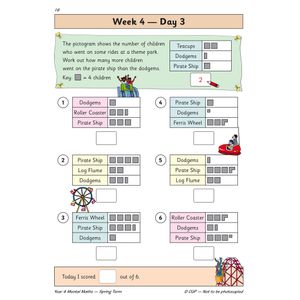 KS2 Mental Maths Year 4 Daily Practice Book: Spring Term Look Inside Image 5