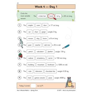 KS2 Mental Maths Year 4 Daily Practice Book: Spring Term Look Inside Image 3