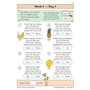 KS2 Mental Maths Year 4 Daily Practice Book: Spring Term Look Inside Image 6