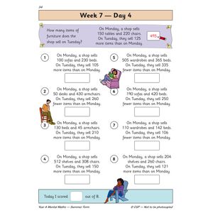 KS2 Mental Maths Year 4 Daily Practice Book: Summer Term Look Inside Image 6