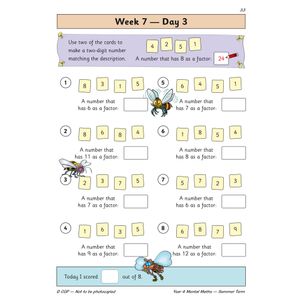 KS2 Mental Maths Year 4 Daily Practice Book: Summer Term Look Inside Image 5