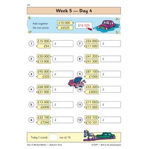 KS2 Mental Maths Year 5 Daily Practice Book: Autumn Term Look Inside Image 6