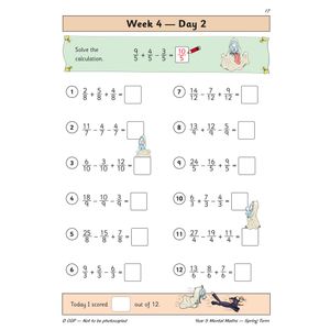 KS2 Mental Maths Year 5 Daily Practice Book: Spring Term Look Inside Image 4