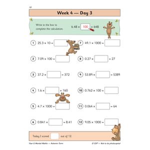 KS2 Mental Maths Year 6 Daily Practice Book: Autumn Term Look Inside Image 5