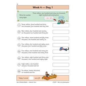 KS2 Mental Maths Year 6 Daily Practice Book: Autumn Term Look Inside Image 3