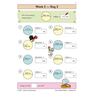 KS2 Mental Maths Year 6 Daily Practice Book: Spring Term Look Inside Image 4