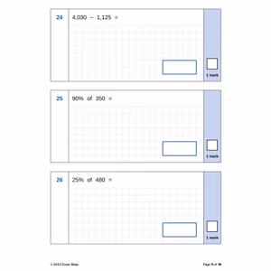 KS2 SATs Arithmetic Practice Papers Download (Ages 10-11) Look Inside Image 2