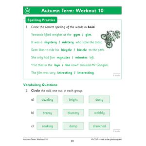 KS2 Year 3 English 10-Minute Weekly Workouts: Spelling & Vocabulary Look Inside Image 6