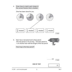 KS2 Year 3 Maths 10-Minute Tests: Fractions Look Inside Image 3