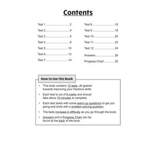 KS2 Year 3 Maths 10-Minute Tests: Fractions Look Inside Image 1