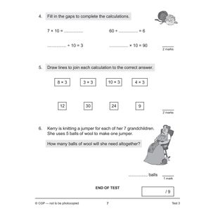 KS2 Year 3 Maths 10-Minute Tests: Multiplication & Division Look Inside Image 3