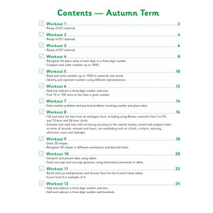 KS2 Year 3 Maths 10-Minute Weekly Workouts Look Inside Image 1