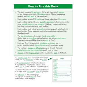 KS2 Year 3 Maths Times Tables 10-Minute Weekly Workouts Look Inside Image 1