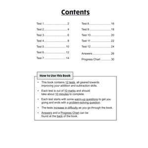 KS2 Year 4 Maths 10-Minute Tests: Addition & Subtraction Look Inside Image 1