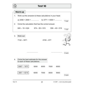 KS2 Year 4 Maths 10-Minute Tests: Addition & Subtraction Look Inside Image 2