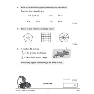 KS2 Year 4 Maths 10-Minute Tests: Fractions & Decimals Look Inside Image 3