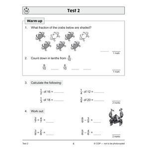 KS2 Year 4 Maths 10-Minute Tests: Fractions & Decimals Look Inside Image 4