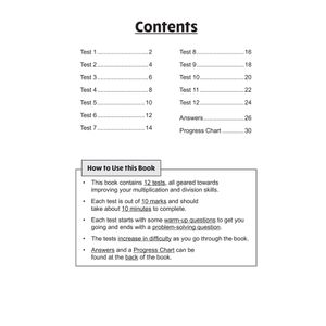 KS2 Year 4 Maths 10-Minute Tests: Multiplication & Division Look Inside Image 1