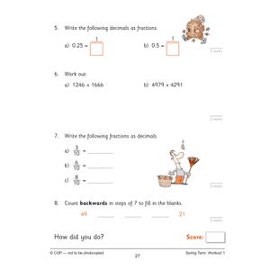 KS2 Year 4 Maths 10-Minute Weekly Workouts: Arithmetic Look Inside Image 6
