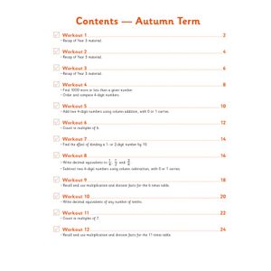 KS2 Year 4 Maths 10-Minute Weekly Workouts: Arithmetic Look Inside Image 2