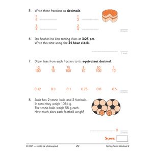 KS2 Year 4 Maths 10-Minute Weekly Workouts Look Inside Image 3