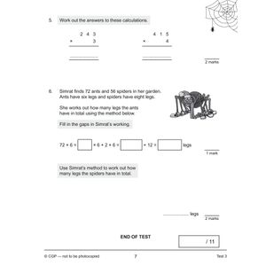 KS2 Year 5 Maths 10-Minute Tests: Multiplication & Division Look Inside Image 3