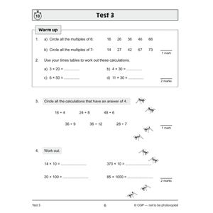 KS2 Year 5 Maths 10-Minute Tests: Multiplication & Division Look Inside Image 2