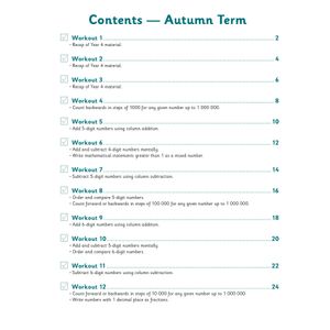 KS2 Year 5 Maths 10-Minute Weekly Workouts: Arithmetic Look Inside Image 2